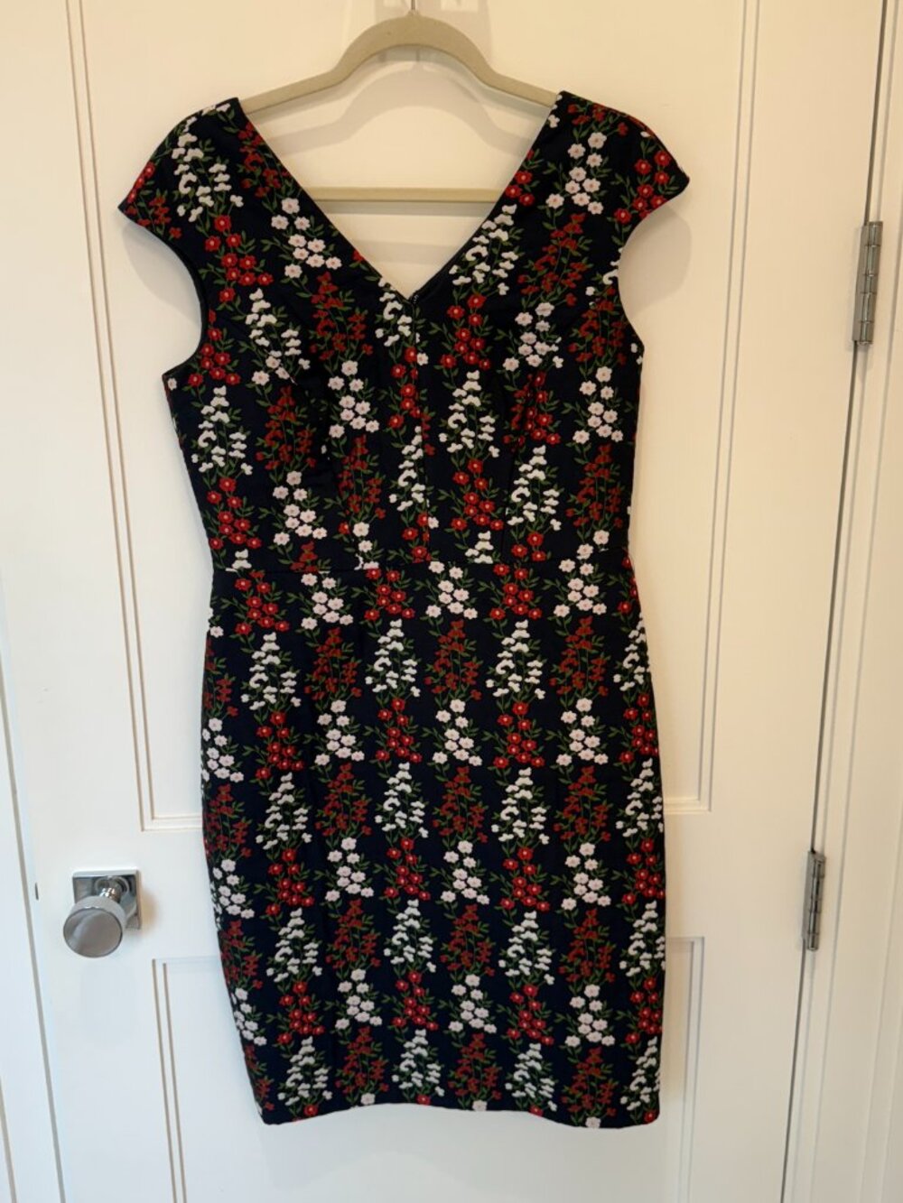 Brooks Brothers Spring Floral Cap Sleeve Dress Size 8 - Picture 3 of 7